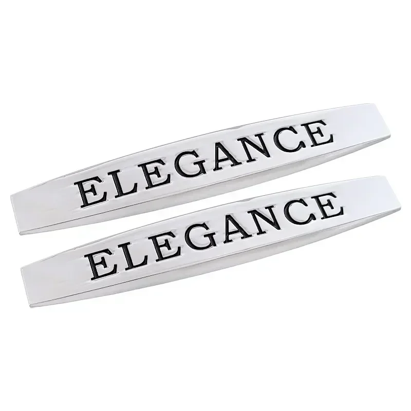 2pcs x Metal Car Front Side Fender Emblem Badge Decals Accessories For Blue Efficiency Mercedes W204 C200 E200 Elegance Sticker