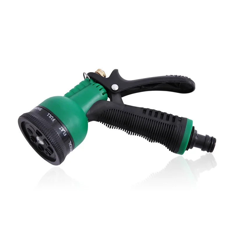 High-pressure Water Gun Ajustable Hose Nozzles 8 Pattern Garden Water Gun Watering Hose Nozzle Household Car Wash Water Gun