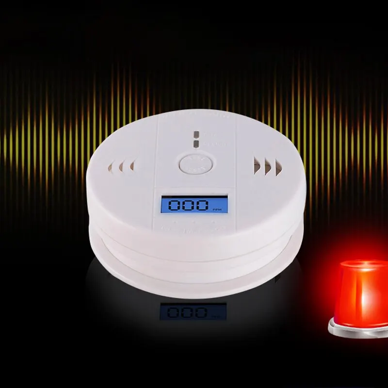 Carbon Monoxide Alarm Co Detector LCD Display Alarm Home Wireless Toxic Gas Leak Detector Fire Sound Alarm