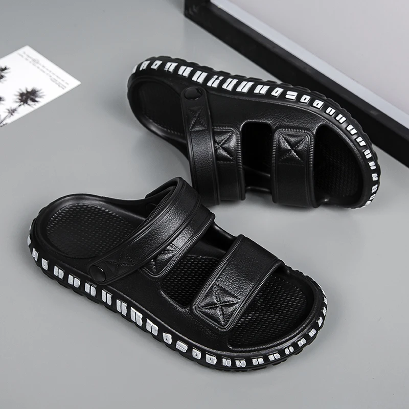 Men's Summer Concise EVA Slippers Fashion Mens Waterproof Light Shoes New Men Slip-on Outdoor Sandals Man Comfortable Beach Shoe