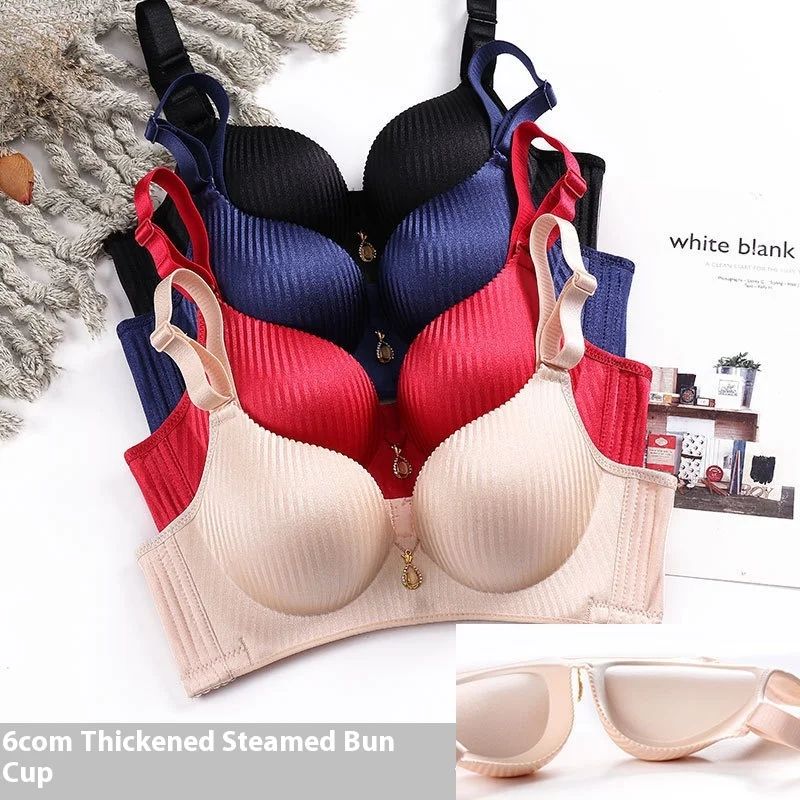 

Women's Extreme Push Up Bra Wireless Side Smoothing Lift Enhance for Small Flat Chest Seamless Breathable Comfort AA A B Cup