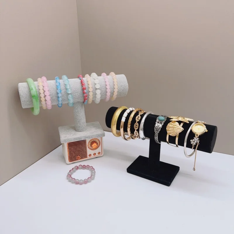 سلسلة مجوهرات هيرباند ساعة قلادة سوار عرض موقف حامل الرف T-bar سوار عرض موقف حامل ساعة العرض #5