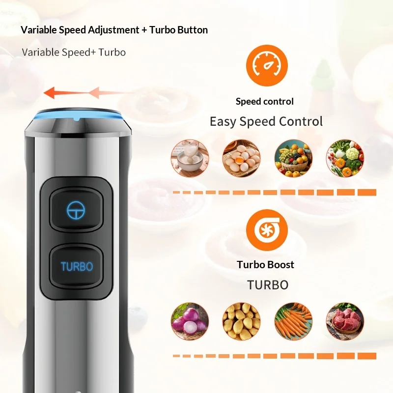 AOTE European Standard Stainless Steel Multifunctional High-Power Electric Handheld Blender Homogenizer Food Processor Pure