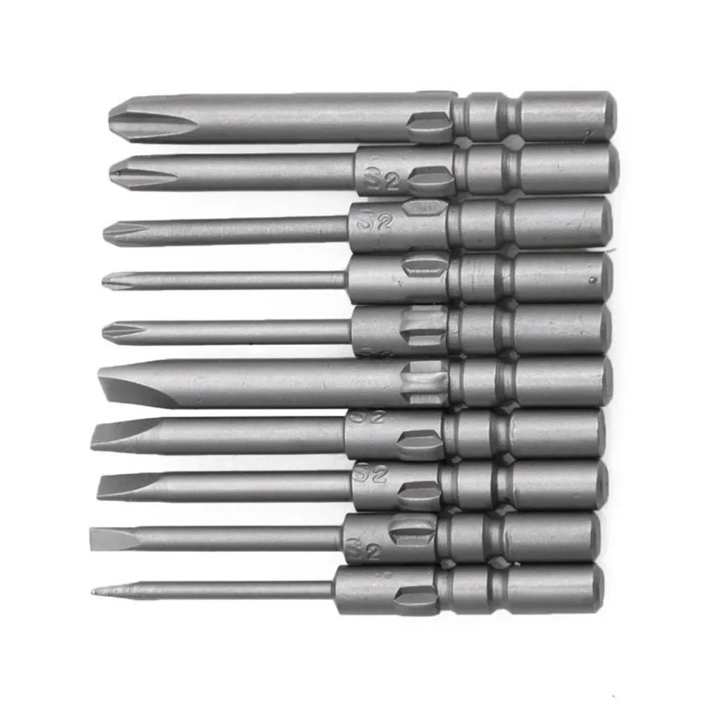 

10Pcs Magnetic Screwdriver Bits Set 40mm For DC Powered Electric Screwdrivers Electric Repair Tools Accessories