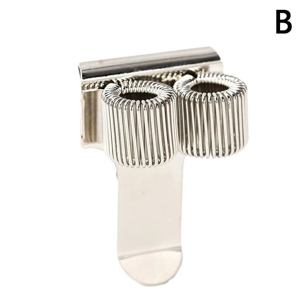 

Convenient Office Supplies Stationery Notebooks Pen Holders Single/Double/Triple With Pocket Clip Metal Spring