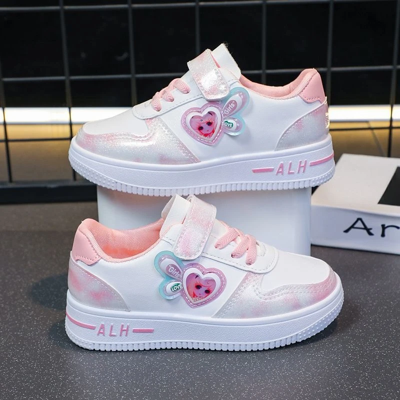 

Новинка 2026, осенние повседневные кроссовки для девочек, милая школьная обувь для детей, легкая подошва, удобная дышащая обувь