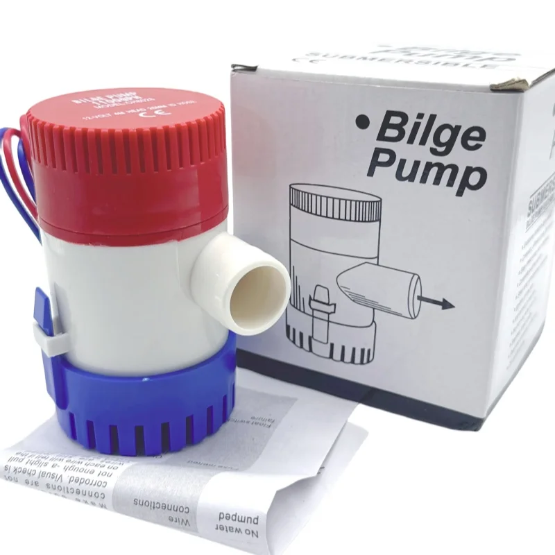 Bilge pump 12V 24V 750GPH 1100GPH water pump used in boat seaplane motor homes houseboat