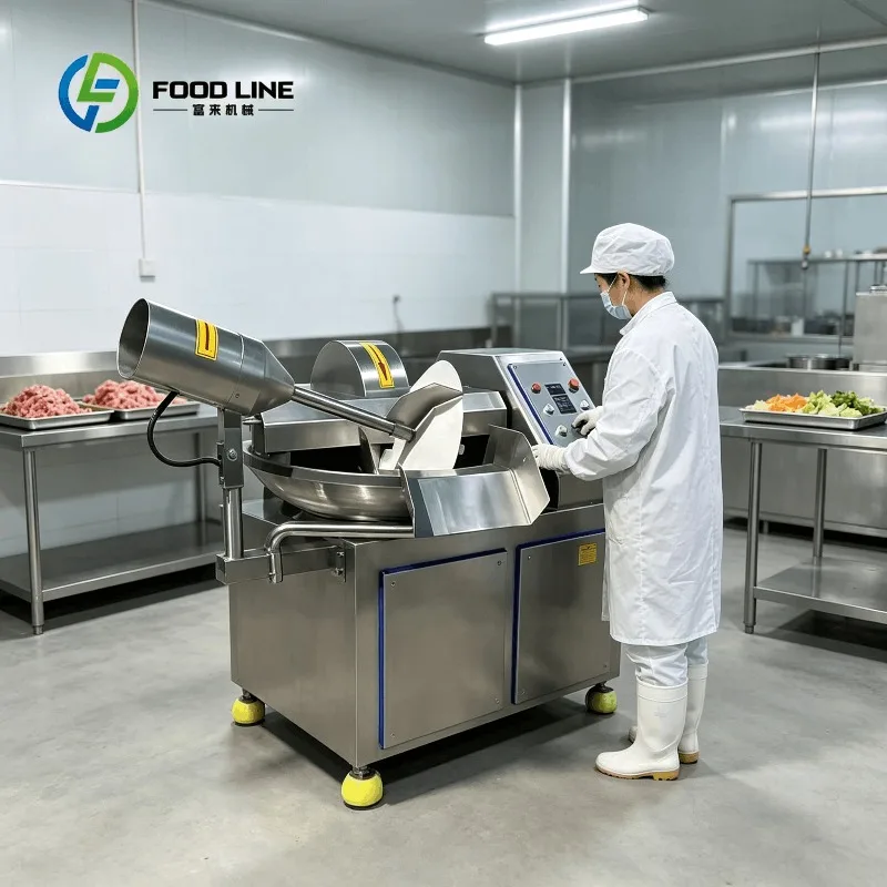 Custom Bowl Cutter Food Chopping Machine Stainless Steel Multi Purpose Machine for Sausage Filling and Vegetable Filling Making