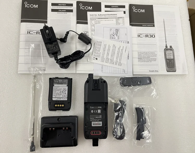 ICOM R30 Receiver Handheld R20 upgraded ultra wideband receiver with built-in GPS Walkie Talkie Radio