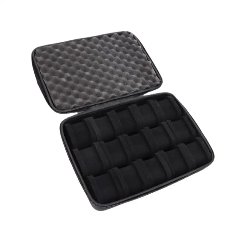 1Pcs Watch Carry Box Hard-Shell 15 Slots Watch Storage Organizer Case Fit For Large And Small Watches With Soft Foam Pillow▪ - view 3