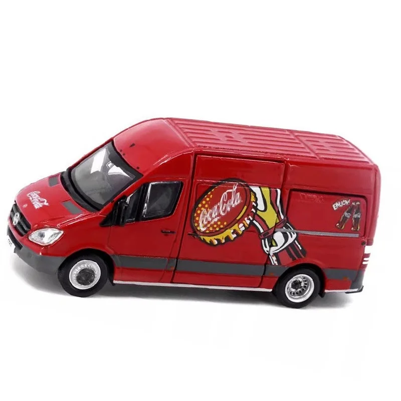 Tiny 1:76 Ben-chi Sprinter Co-ke modello di simulazione in lega rossa