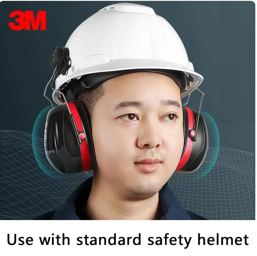 3M H10P3E Earmuffs Optime Workshop Workers Earmuffs Anti-Noise Protection Site Noise Reduction And Noise Insulation Earmuffs