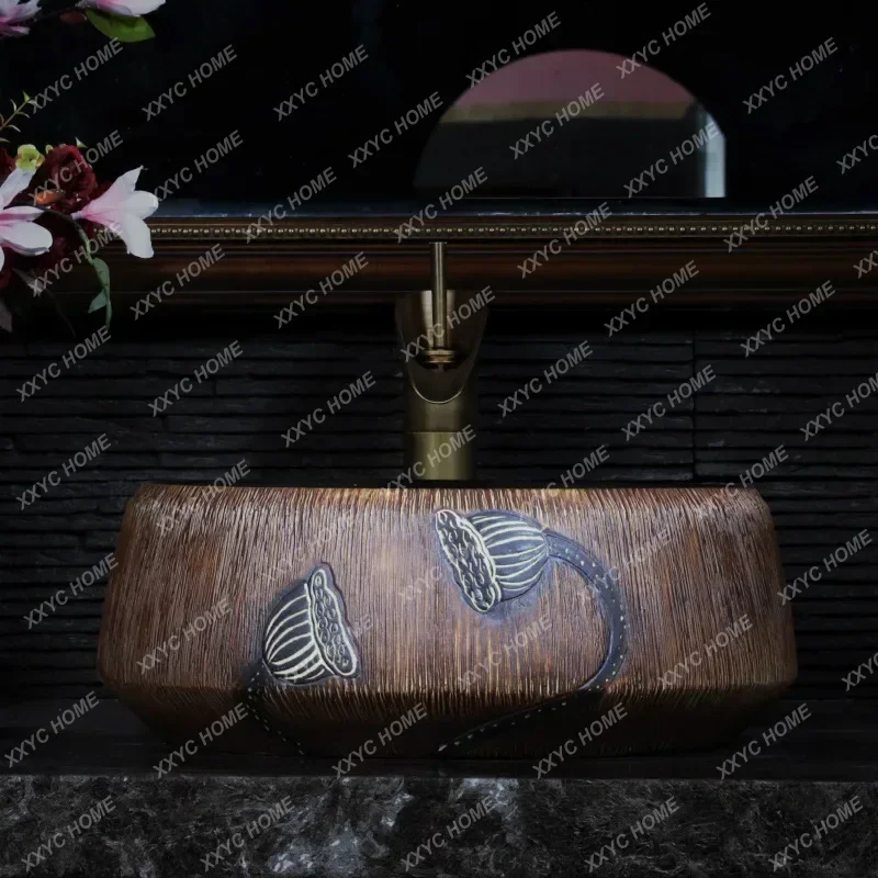 Wastafel Meja Baskom Retro Keramik Wastafel Kamar Mandi