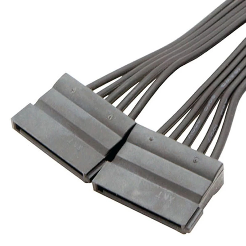 Varón del Pin del cable 15 del divisor del poder cable transmisión del Y-divisor dual