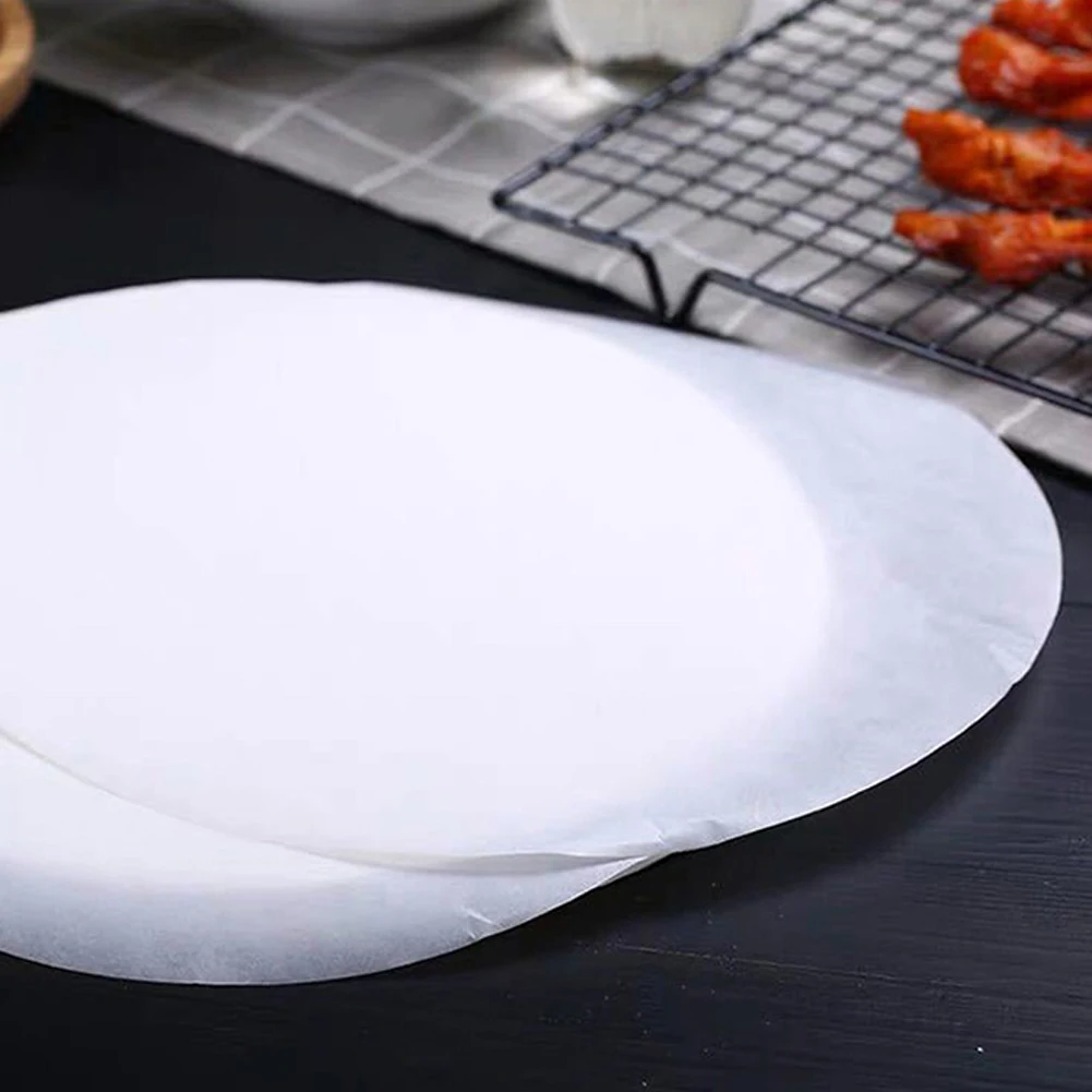 100 Count Greaseproof Baking Paper Circles for Cake Pans Cheesecake Molds Air Fryer BBQ and Steamers Heat Resistant to 446F 230C