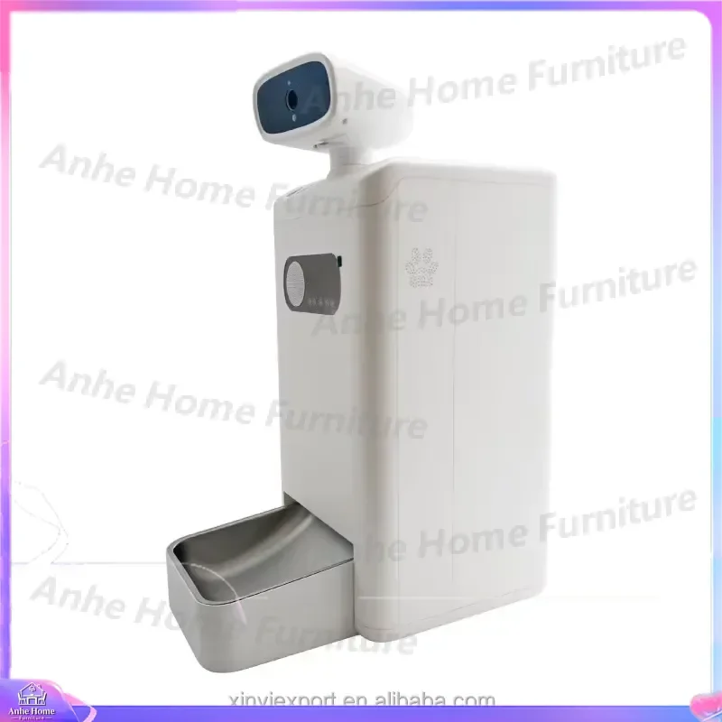 AI Smart Pet Feeder Automatic Cat Dog Food Dispenser with Camera Voice Control WiFi App Remote Eco Friendly Timer Portion