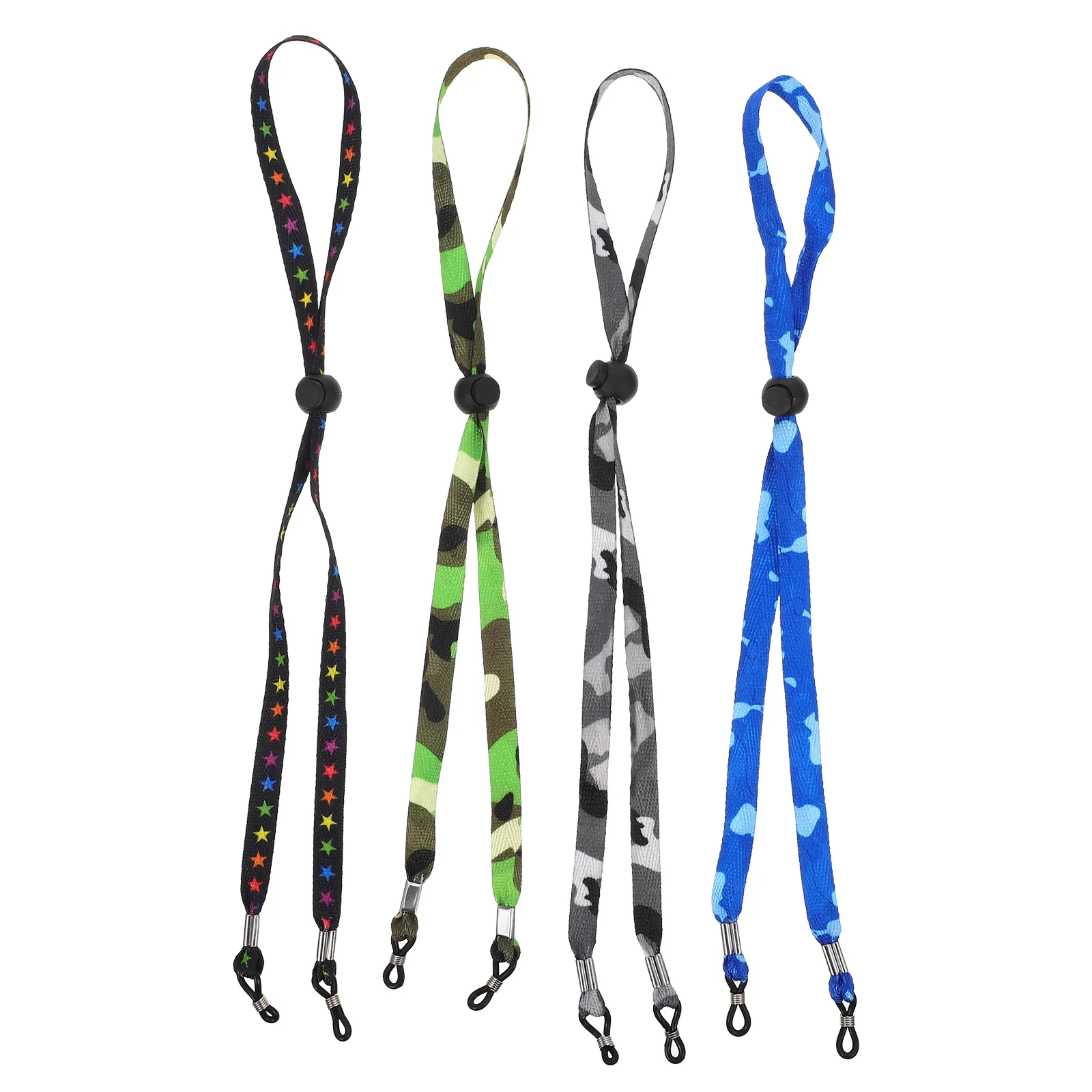 4 Pcs Glasses Lanyard Holder Eyeglasses Strap Sunglasses Fixing Rope Adjustable Anti-skid Ropes Polyester Accessories