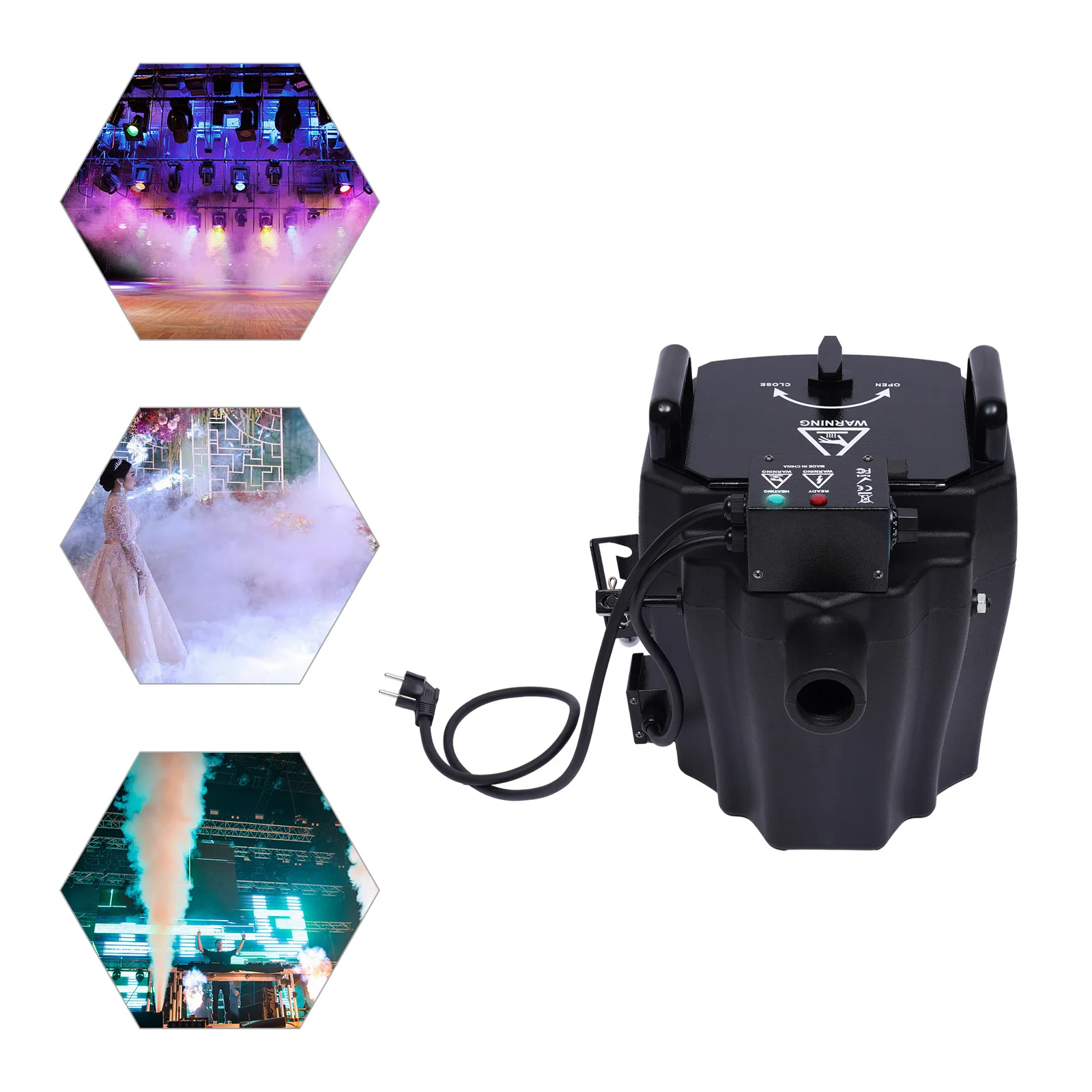 3500W 110V/220V Fog Smoke Machine Low Lying Dry Ice Machine For Big Shows Evenings Wedding Party Stage Effects