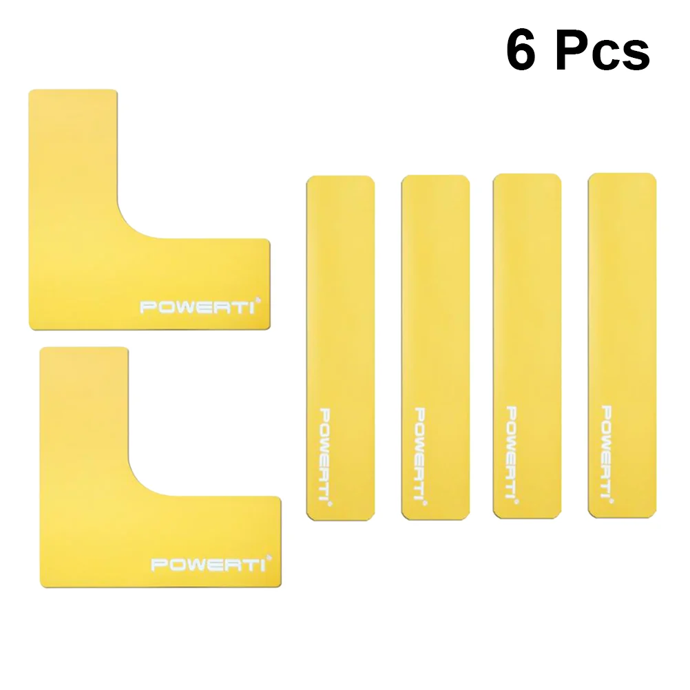 6 Pcs Ground Line Sticker Court Marker Sports Supplies Basketball Stickers Label Logo Tennis