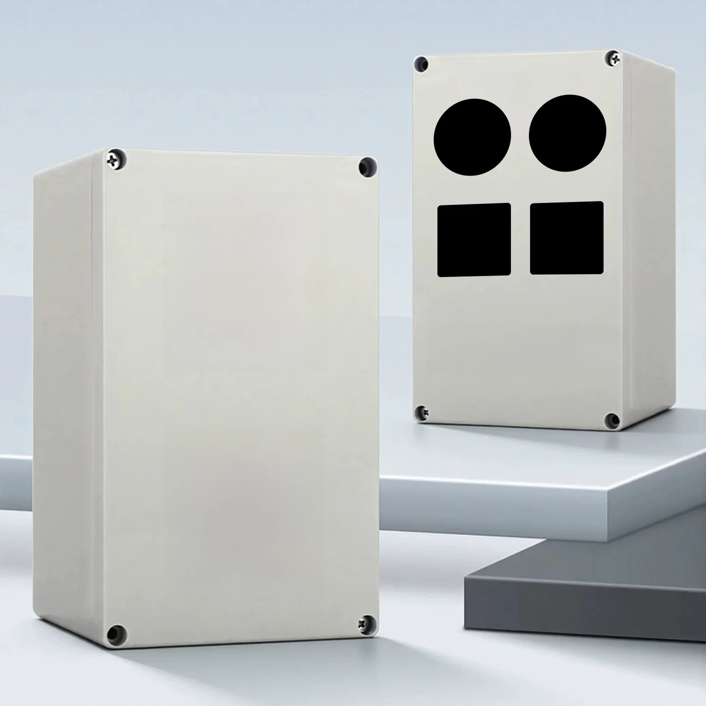 ABS new material F series plastic waterproof outdoor waterproof junction box with ears monitoring terminal  power button box