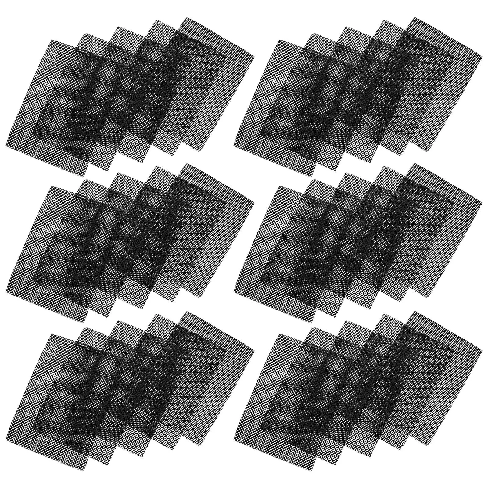 30Pcs Abrasive Grill Cleaning Screens Heavy Duty Mesh Pads Non-Scratch Deep Carbon Removal for Flat Top Griddles Gas Stoves Bbq