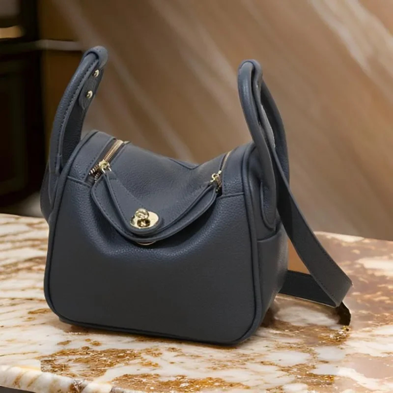 Klassieke elegante dameshandtas, hoogwaardige lederen crossbody schoudertas van luxe merk messenger bags