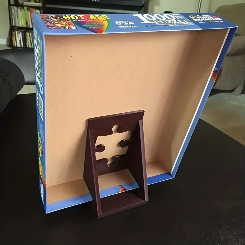 1pc Puzzle Poster Box Cover Display Stand- Durable Poster Holder, Ideal For All Puzzle Enthusiasts To Store & Display Puzzles