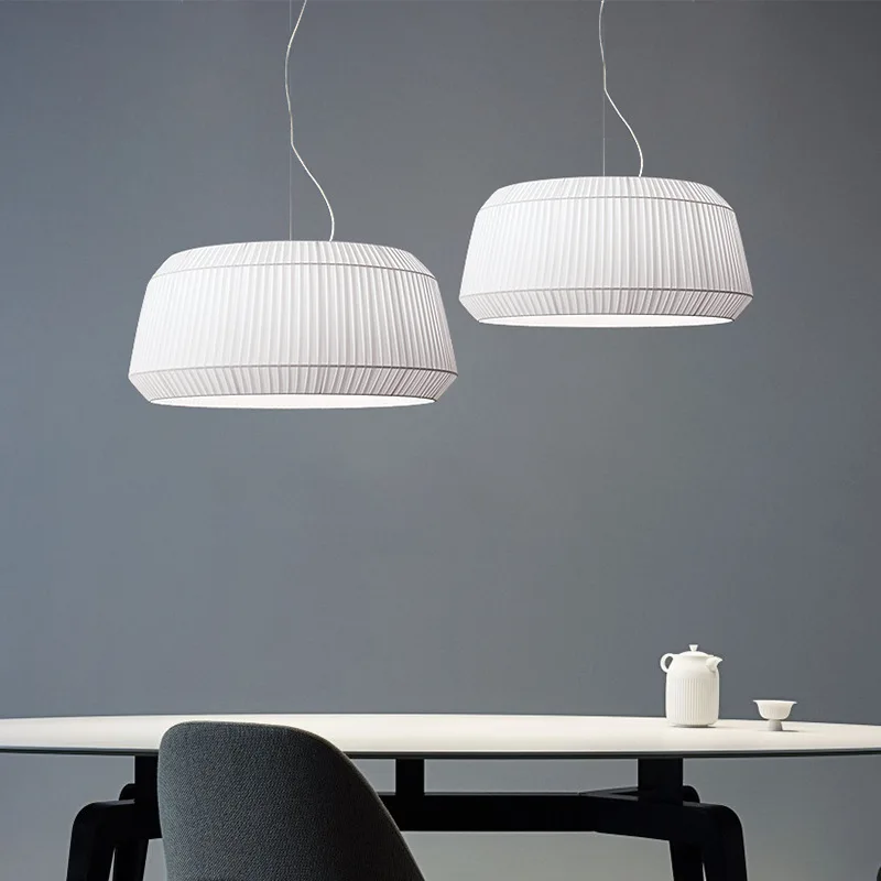 

Nordic Simple Fabric Restaurant Pendant Lights For Living Dining Room Bar Ceiling Chandelier Lighting Bedroom Decor Hanging Lamp