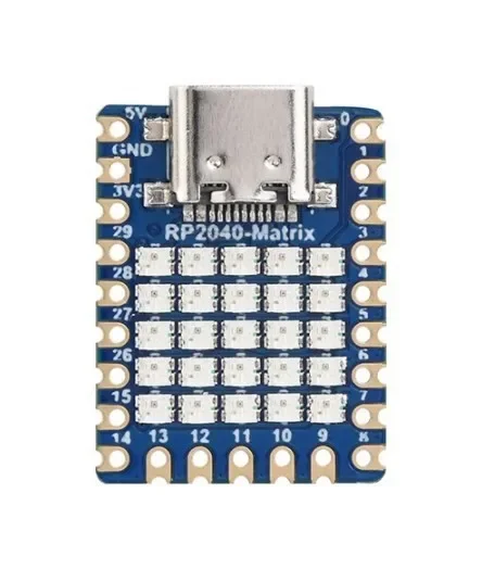 Плата разработки Raspberry PI RP2040 Pico Micro Матричный светодиодный матричный модуль 5RGB
