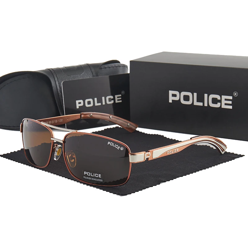 Police Sun Glasses Men Fashion Polarized Sunglasses Driving Shades Male UV400 Eyeglasses Large Frame Lentes P2018