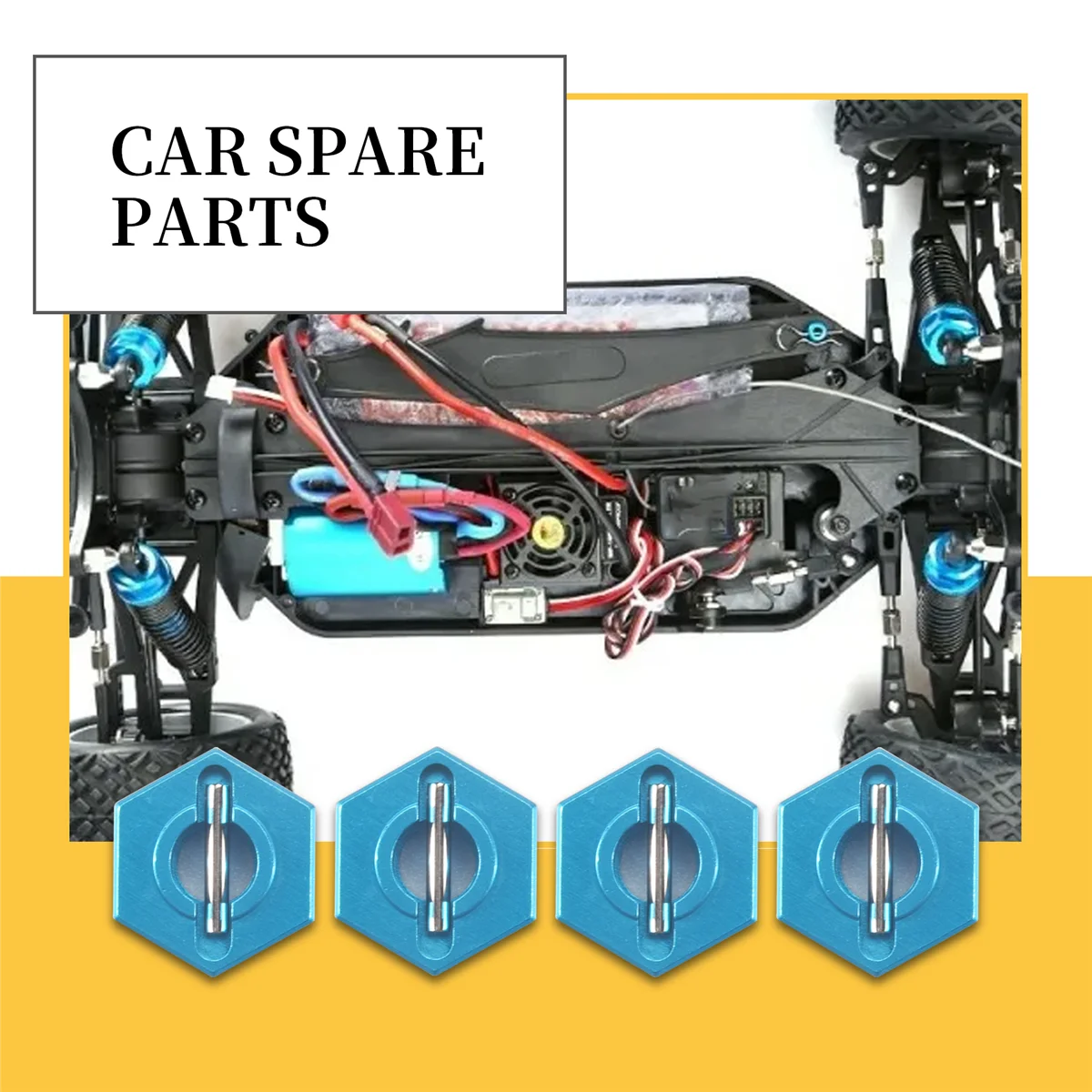 BFYL-1Set/4 Buah Set Segi Enam Logam untuk Wltoys 12428 12423 1/12 Kecepatan Rc Mobil Feiyue Fy-01/02/03/04/05 Suku Cadang Peningkatan