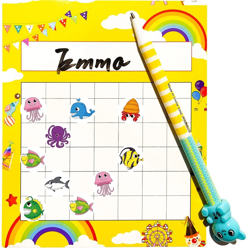 100-500Pcs Cartoon Panda Animals Sticker Cute Children Reward Stickers for Kids Classic Toy Decoration School Teacher Supplies