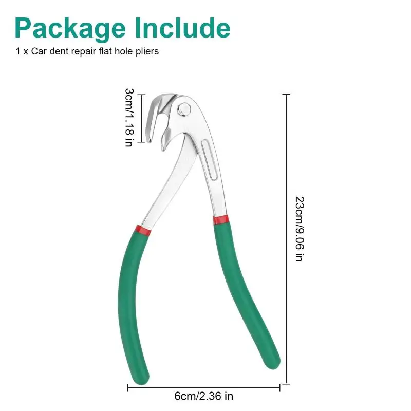 Paintless Dent Repair Pliers Long Lasting Metal Crimp Tool for Car Door Edge Metal Panel Dent Fix Auto Repair Shop Use