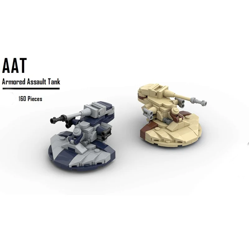

160PCS Movie Series Miniature AAT New Republic Tank Corps Building Blocks Set DIY Creative Building Blocks Children's Gift