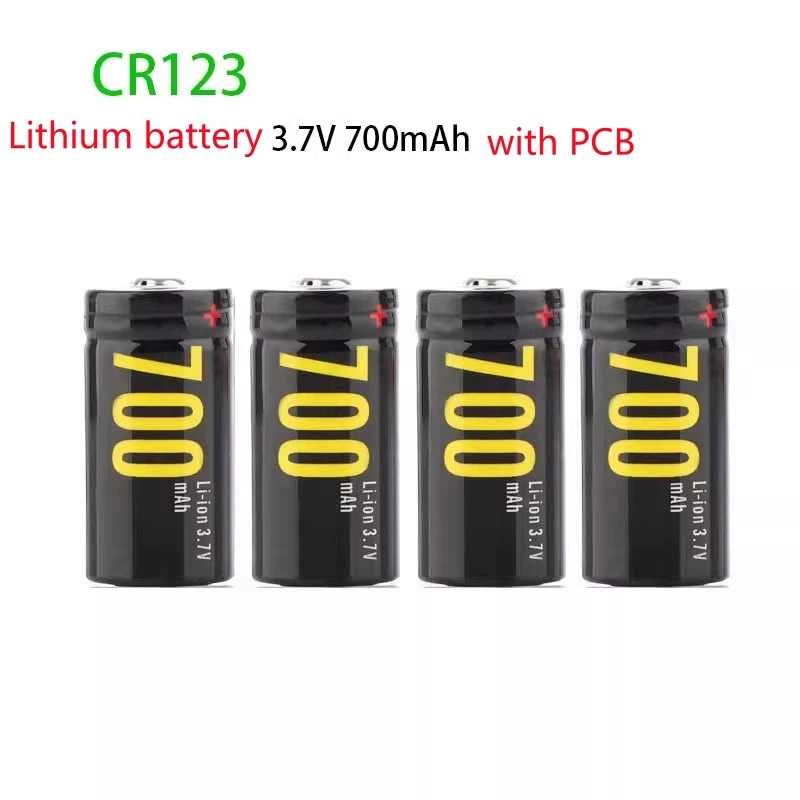 Soshine แบตเตอรี่ลิเธียม CR123 3.7V 700 mAh ชาร์จไฟได้และที่ชาร์จ S5ลิเธียม