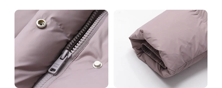 CHIC VEN New Women Down Coats Solid Loose Casual Hooded Down Jacket Female Soft 90 White Duck Down Coat Thick Autumn Winter 2024