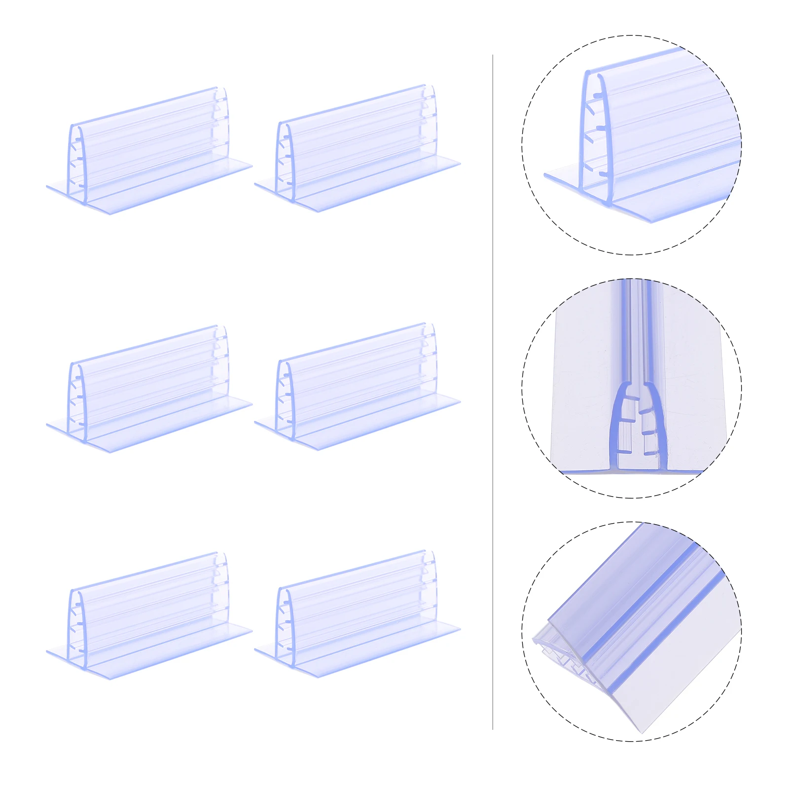 

6 Pcs Classification Boards Supermarket Distinguish Card Shelf Sneeze Guard Holder Office Sign Displays Price Tags Food Labels