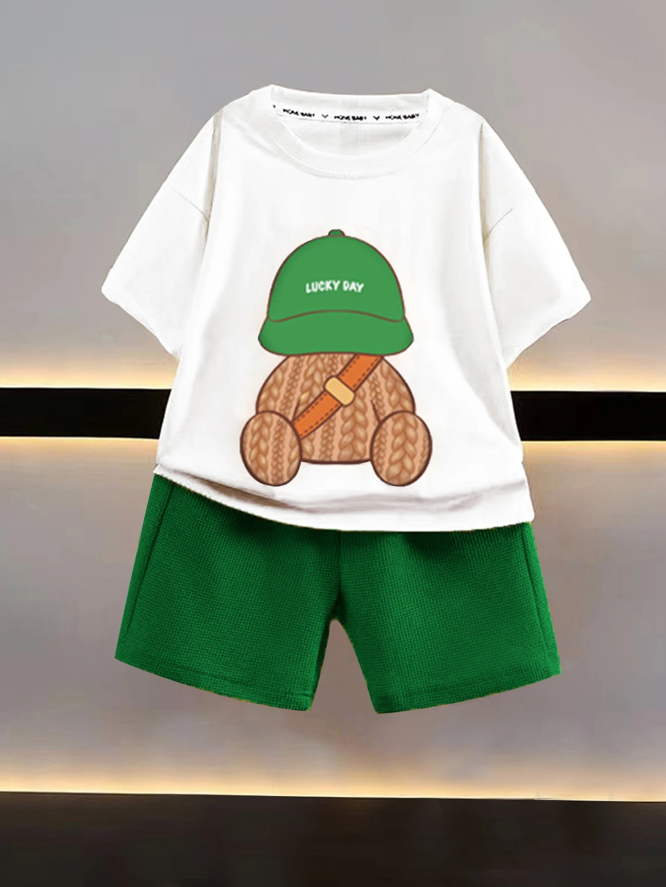 

Summer Baby Boy Clothes Set T-shirt+Shorts Kids Boy Summer Clothing Set Cute Cartoon Boy Outfit Set 2025 NEW Toddler Tee Shirt P
