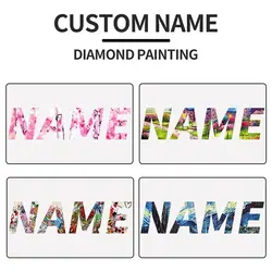 PhotoCustom Diamond Painting custom name 5d Full Square/Round Diamond Embroidery Mosaic Art Kit Photo Custom Home Decor Gift