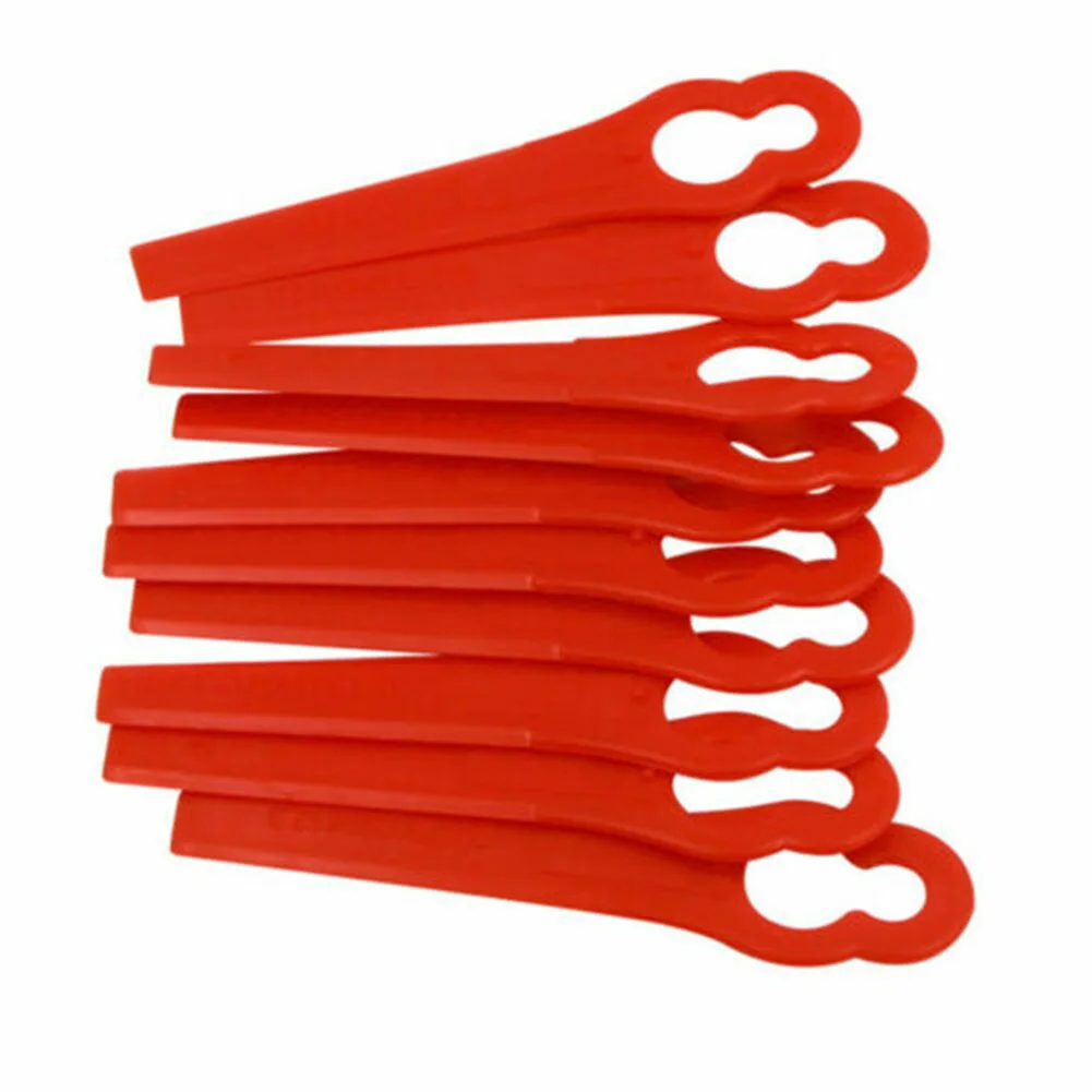 Cuchillas de plástico para desbrozadora, juego de herramientas eléctricas de jardín, cortacésped rojo, para BOSCH, OZITO, 50 unidades
