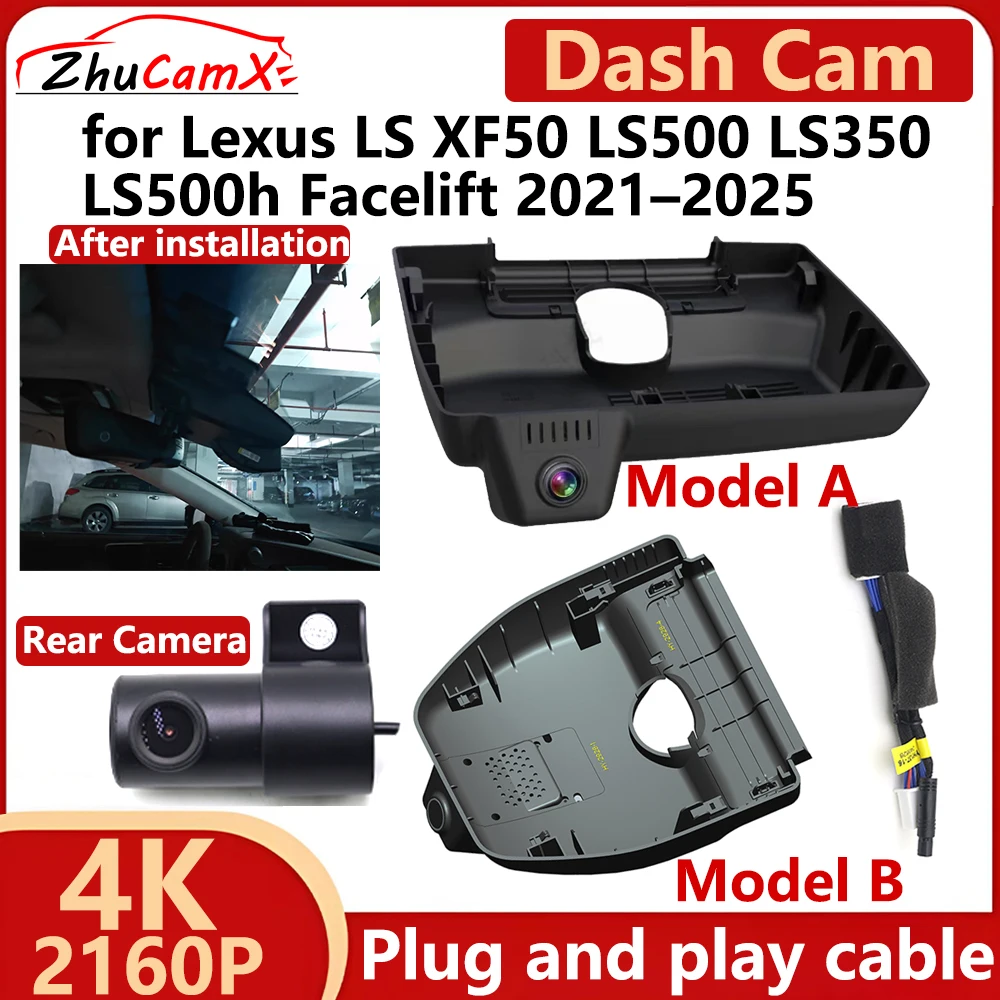 

for Lexus LS XF50 LS500 LS350 LS500h Facelift 2021–2025 OEM 4K 2160P Car DVR Dash Cam Camera Night Vision Recorder Plug and Play