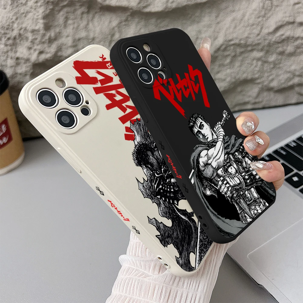 Anime Berserks Guts Phone Case for Samsung Galaxy A57 A56 A55 A54 A53 A52 A36 A33 A26 A23 A17 A16 A07 A06 4G 5G Soft TPU Cover