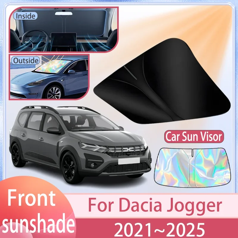

Солнцезащитный козырек на лобовое стекло автомобиля для Dacia Jogger 2021 ~ 2025 2024 2023 2022, солнцезащитный козырек на лобовое стекло, аксессуары для защиты от ультрафиолета