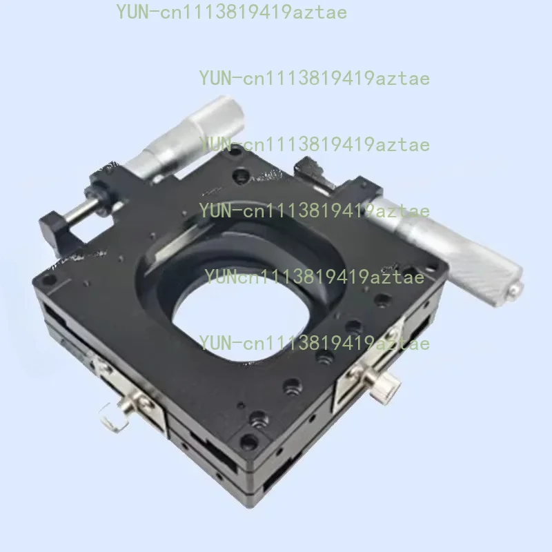 Manual XY Translation Stage, Hollow 2-Axis Displacement Platform