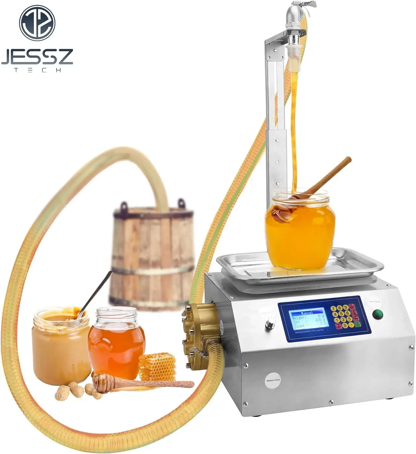 Filling Machine CSY-15 Small Scale Weighing Quantitative Filling Liquid Laundry Detergent Glass Water Edible Oil Filling Machine