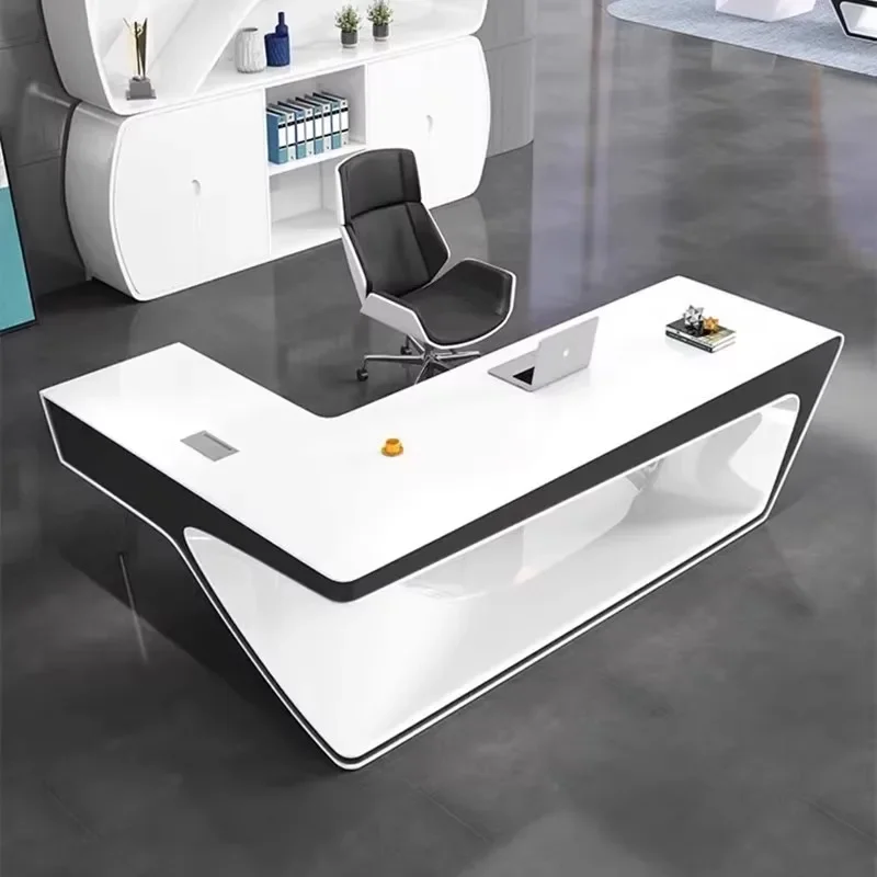Art Unique Office Desk Corner Creativity Light Luxury Executive Computer Desks Quality Conference Escritorio Oficina Furniture