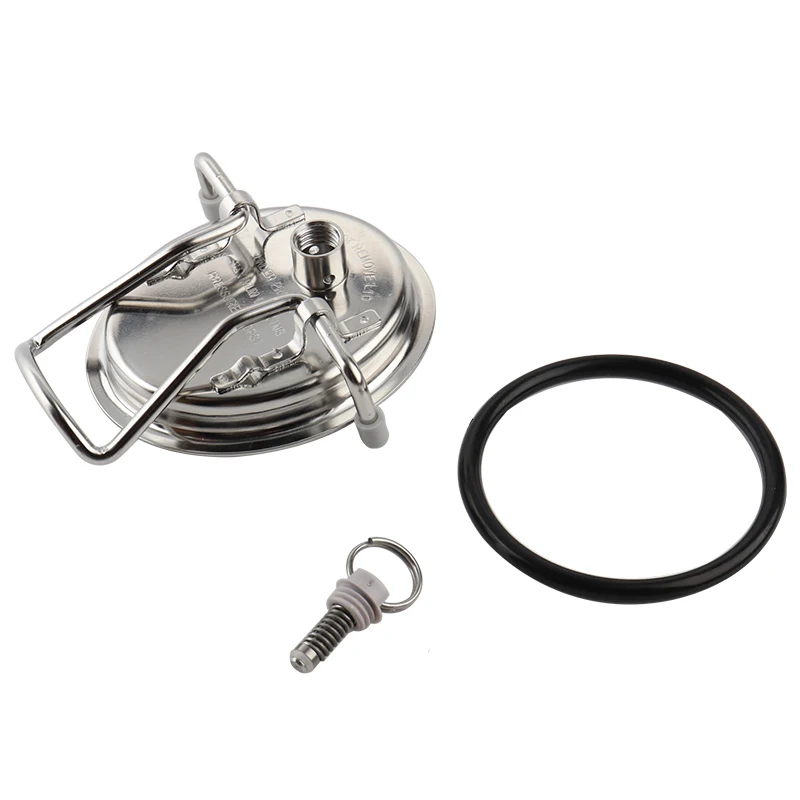 Stainless Steel Ball Lock Keg Lid With Plastic Pressure Relief Valve,Cornelius Corny Keg Lid Soda Keg Cover