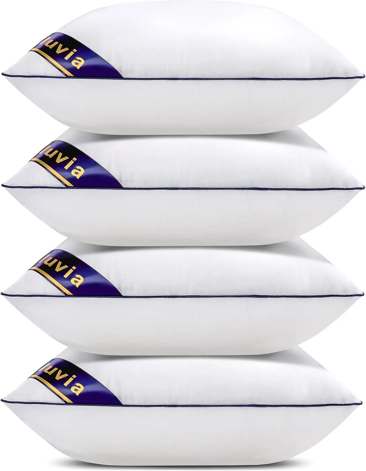 

Decorative 20X20 Pillow Inserts Set Of 4 - Square Throw 20 Pillows With 100% Cotton Cover For Sofa, Couch, And Bed - White