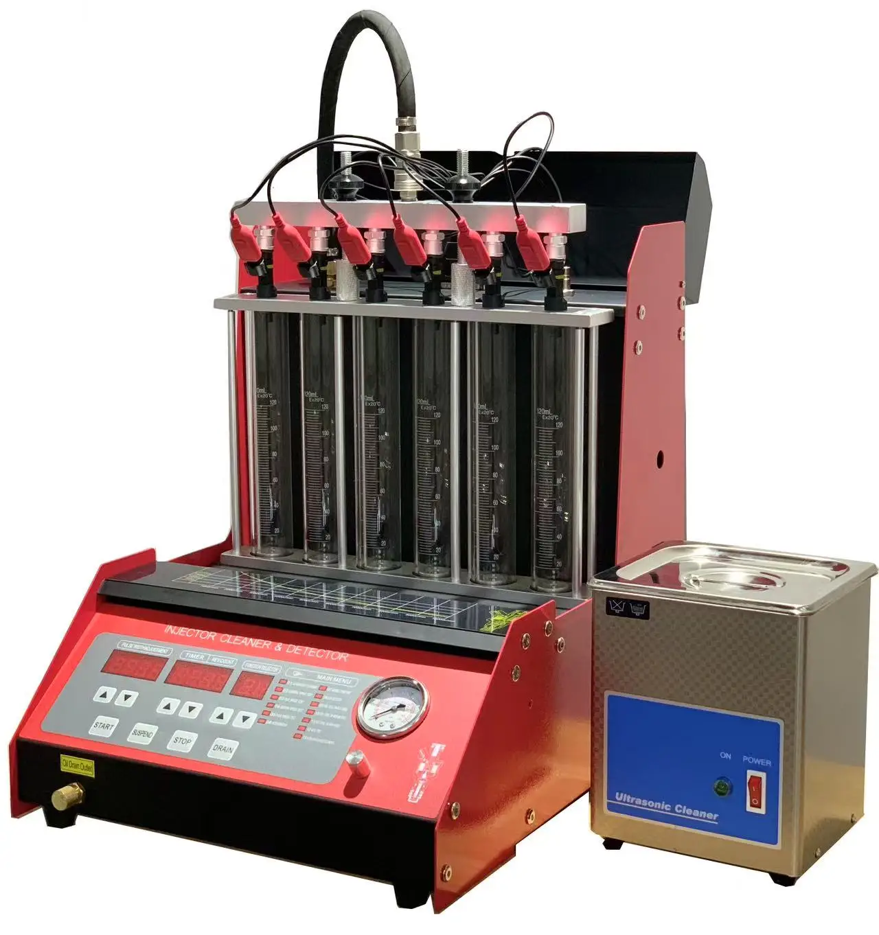 Original Car Fuel Injector Tester Cleaning Machine 4 6 8 Cylinders