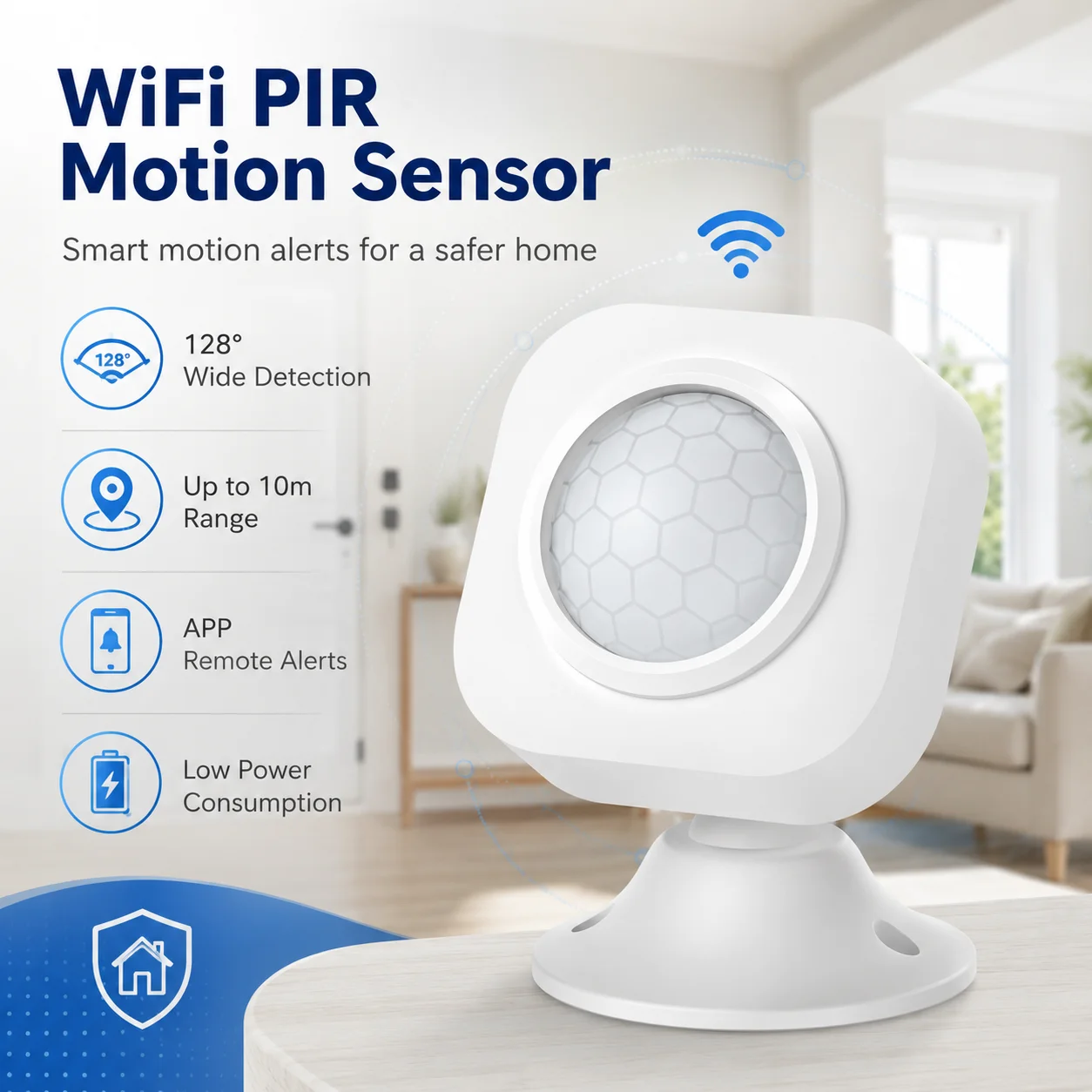 Smart Home Wifi - Tuya WiFi PIR Motion Sensor Smart
